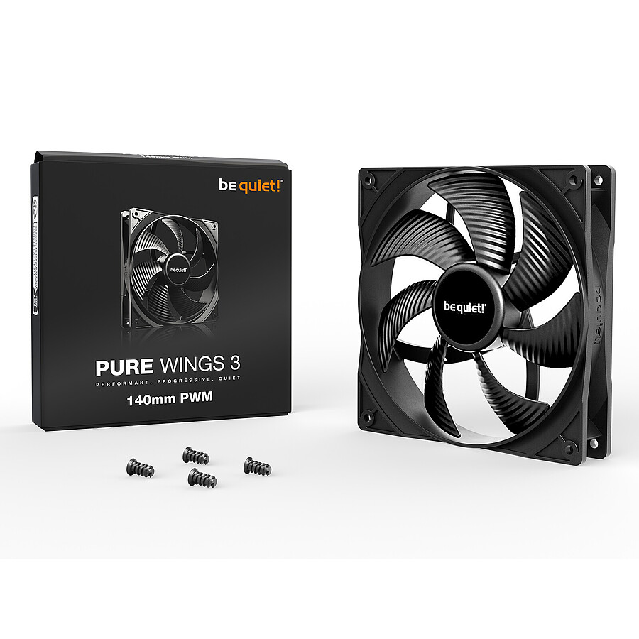 be quiet! Pure Wings 3 140 mm PWM - Noir