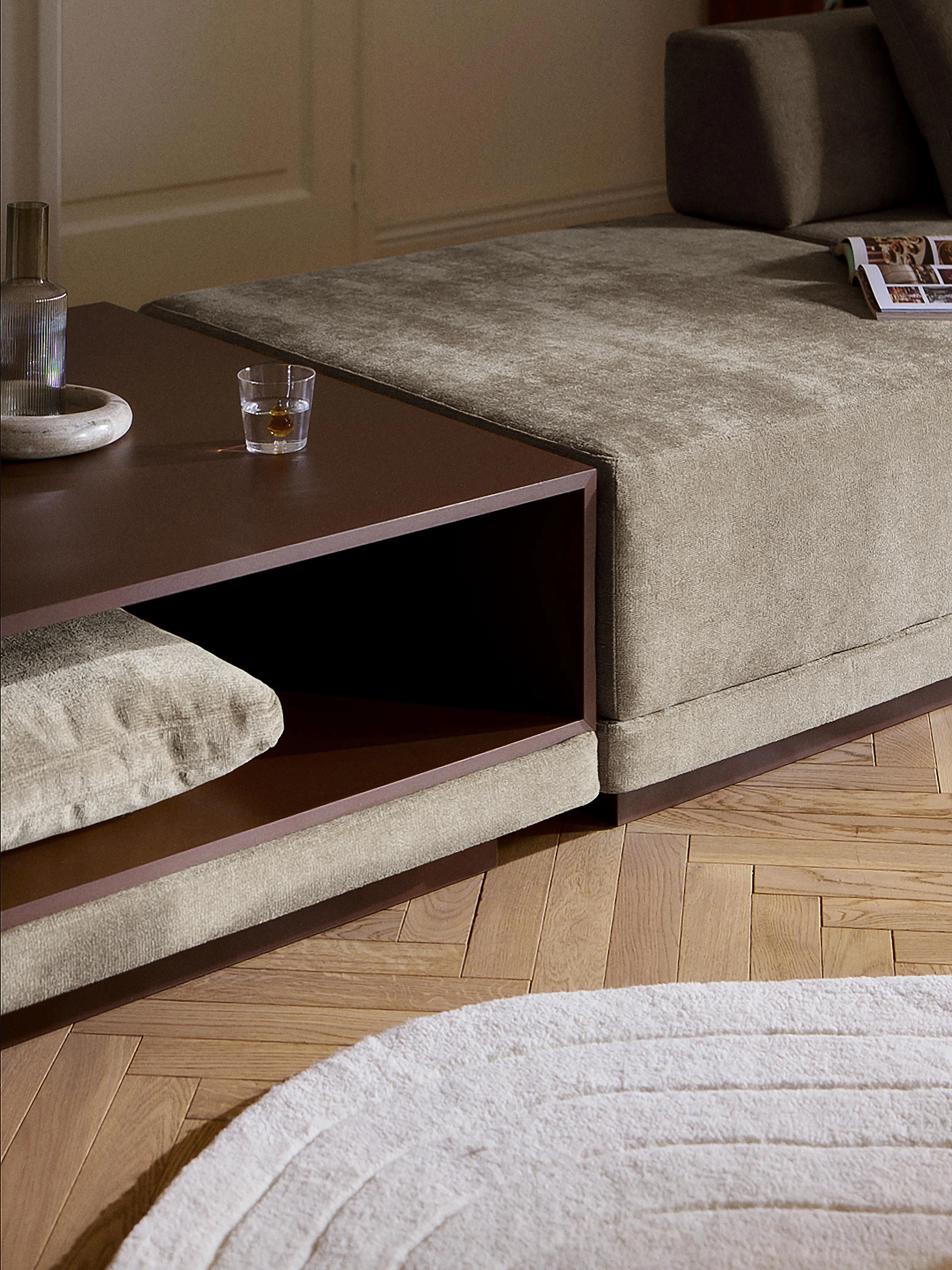 Modulaire bank Colin (4-zits) met salontafel & ottoman