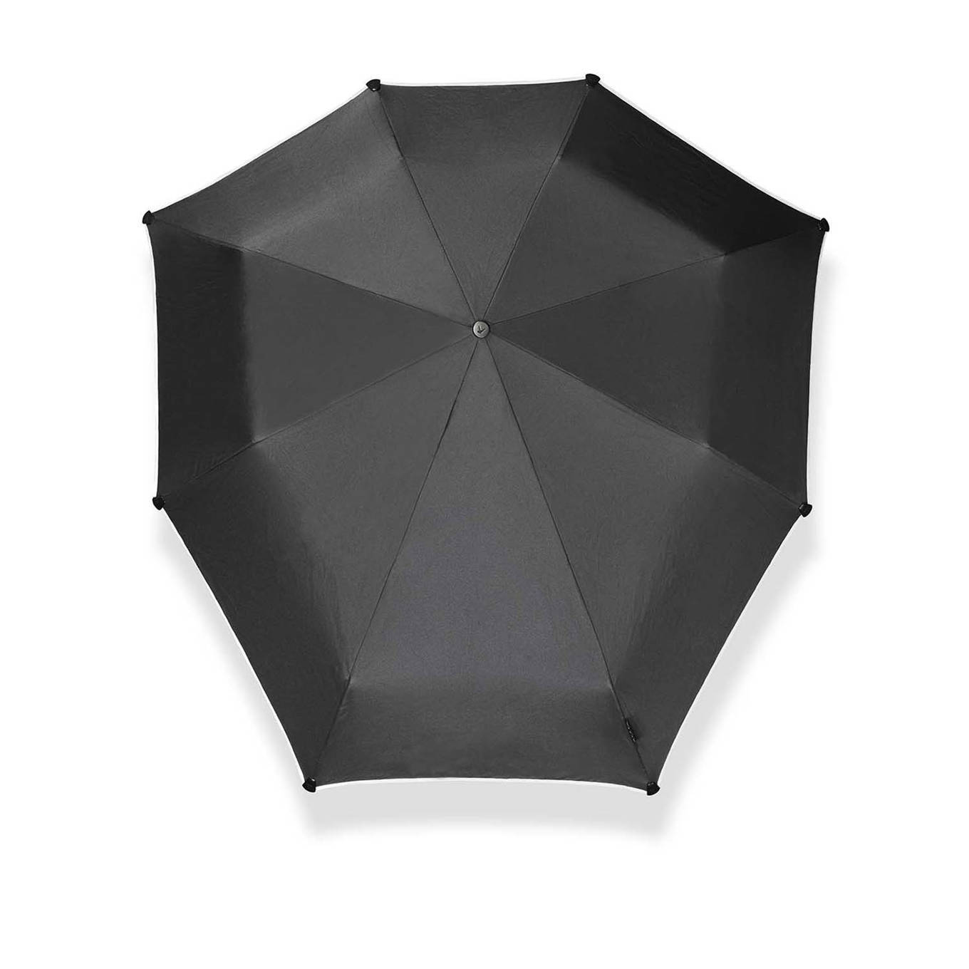 Senz opvouwbare stormparaplu Automatic black reflective