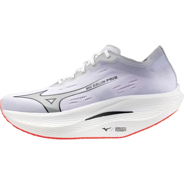 Chaussure running MIZUNO WAVE REBELLION PRO 2 WHITE/HARBOR MIST/CAYENNE