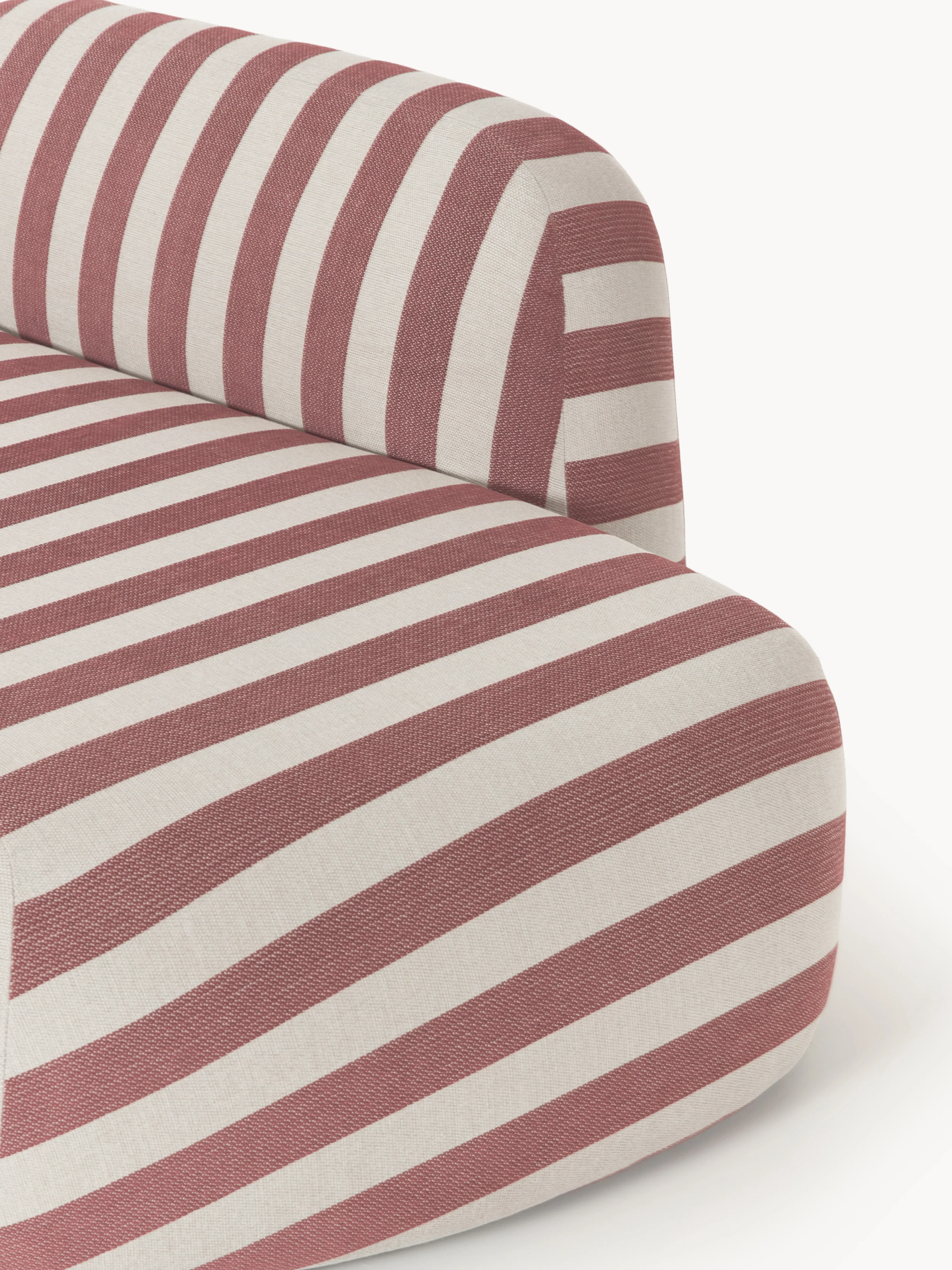 Gestreepte chaise longue module Wolke