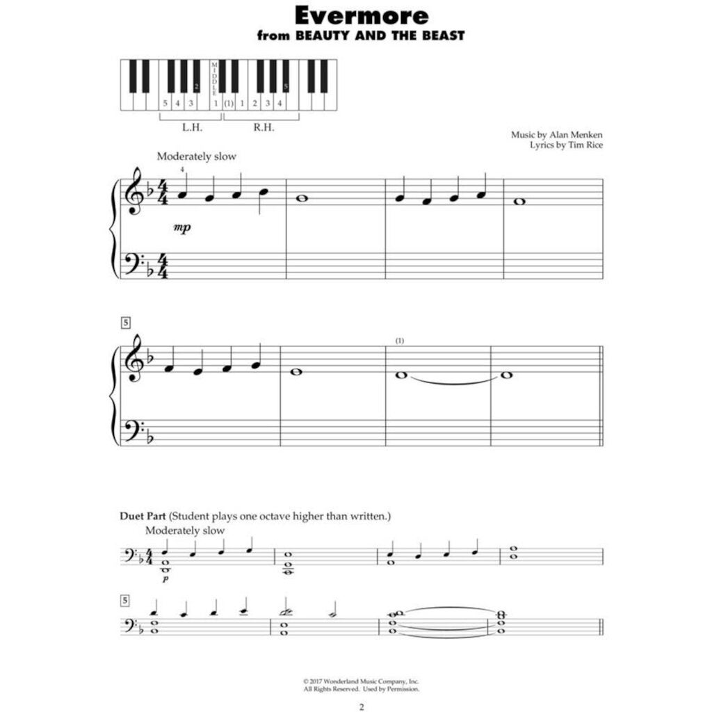 Hal Leonard Disney Latest Movie Hits Five-Finger Piano