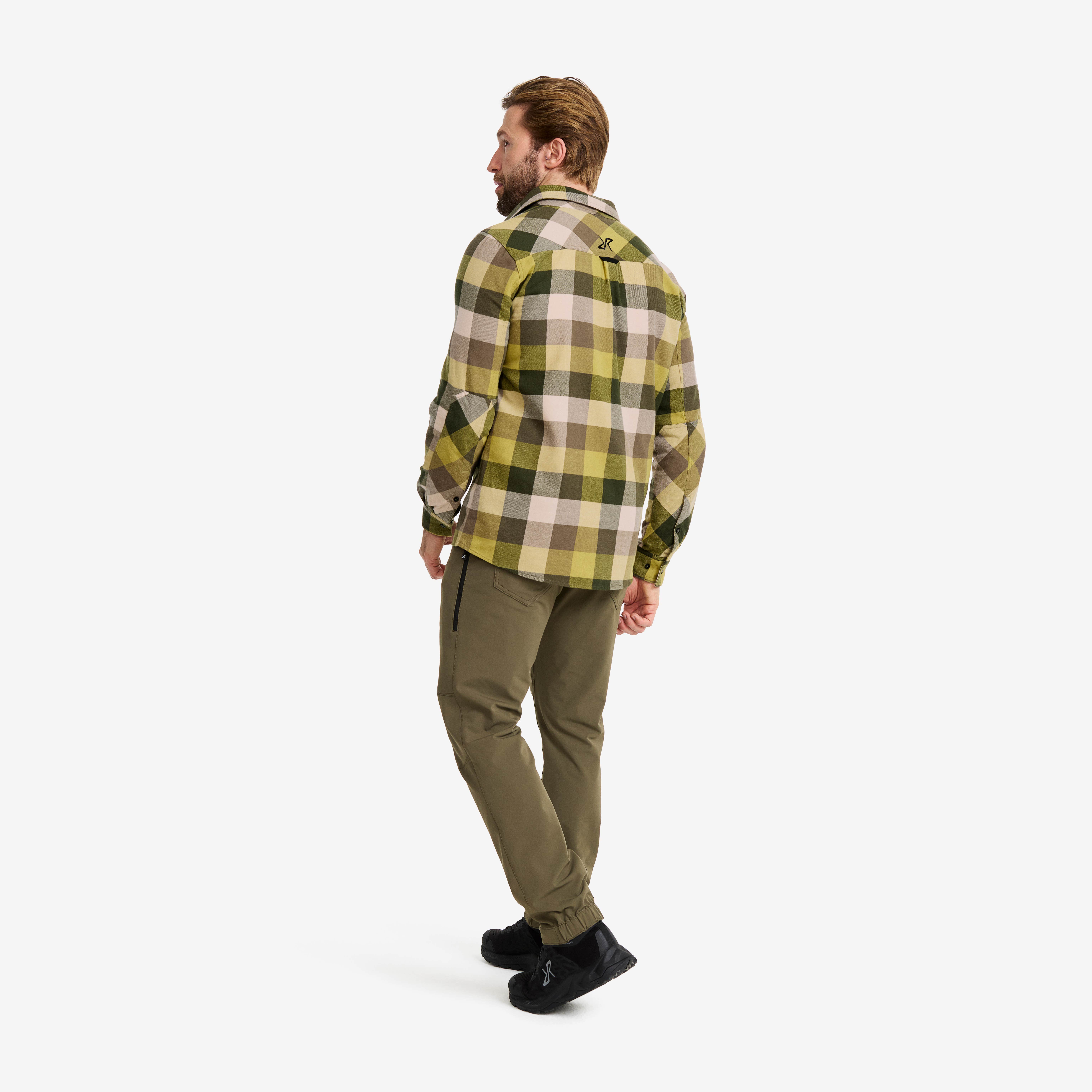 Campfire Shirt Herre Light MossGray/Multi
