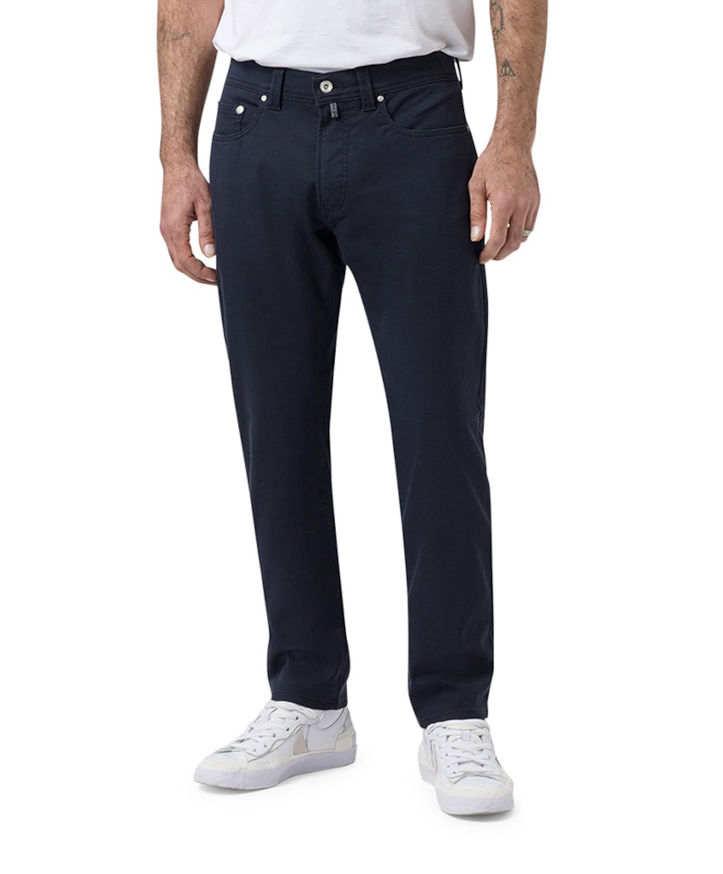 Pierre Cardin Lyon tapered heren broek blauw