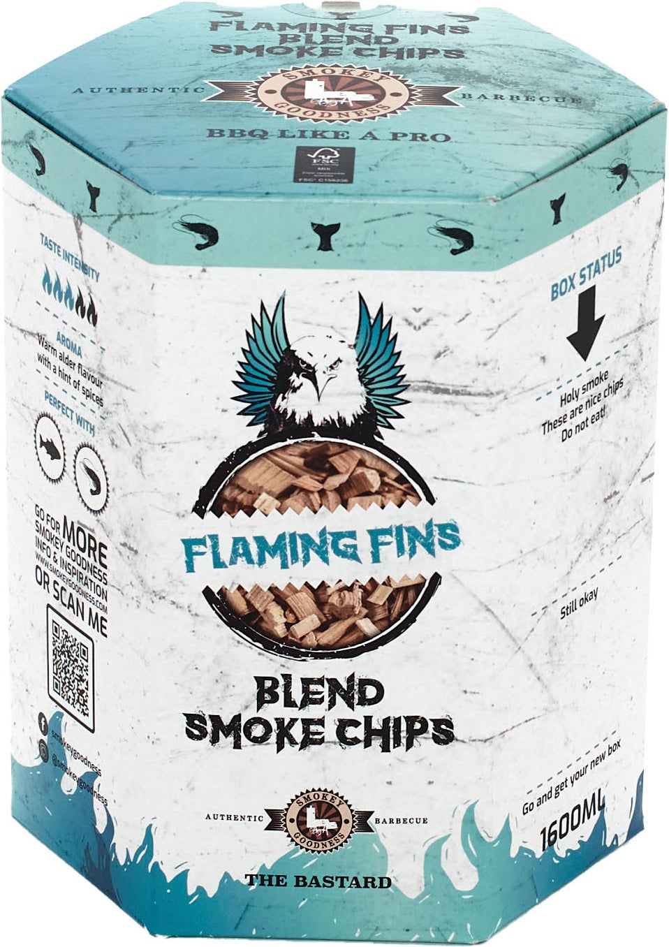 The Bastard rooksnippers Smokey Goodness Flaming Fins smoke chips 1600 ml