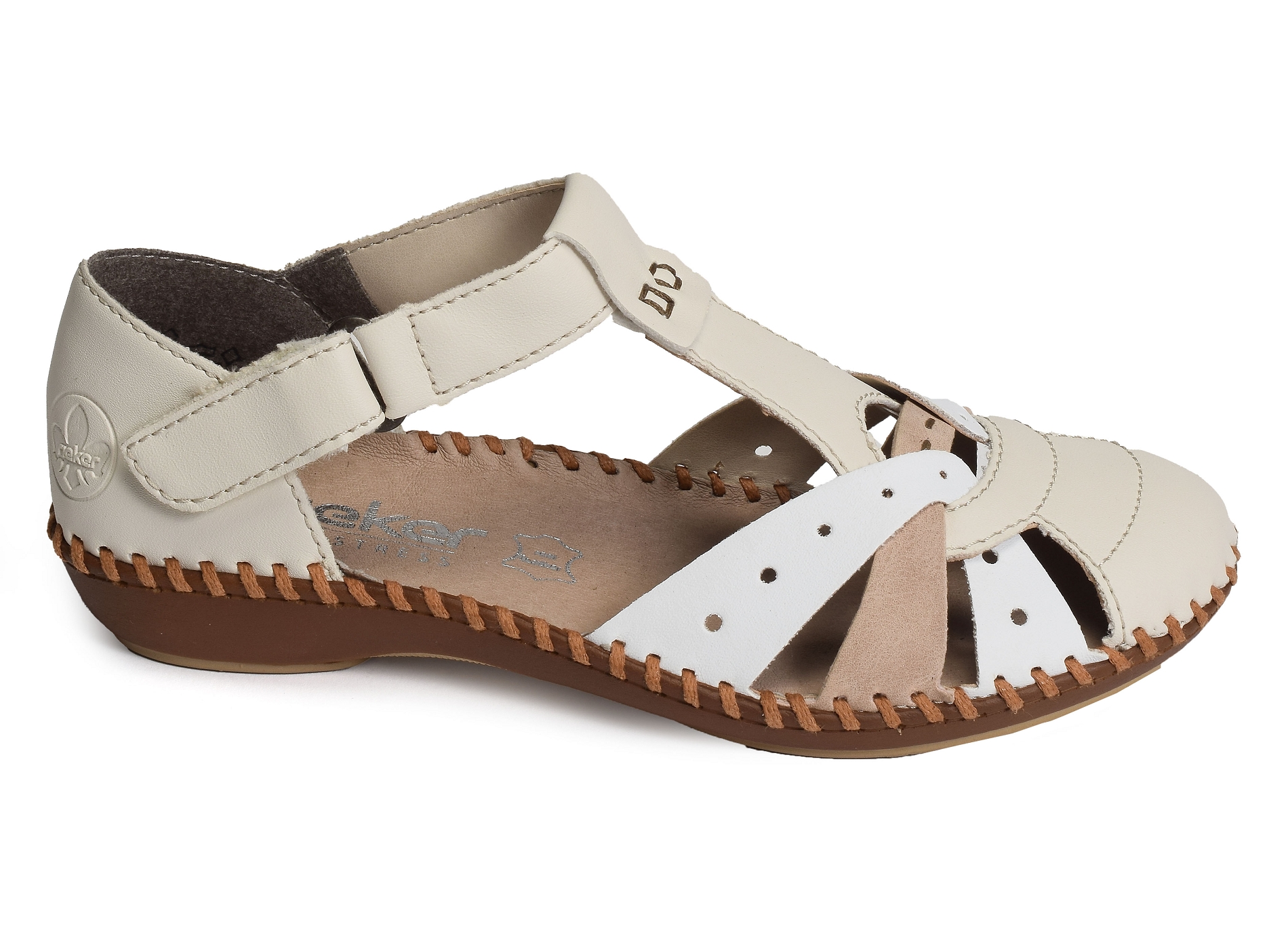 M1655 beige blanc