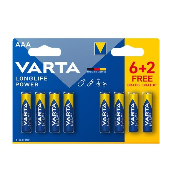 6 2 Blister Longlife Power AAA Batterie LR03 Alkaline 1.5V (4903 B6 2)