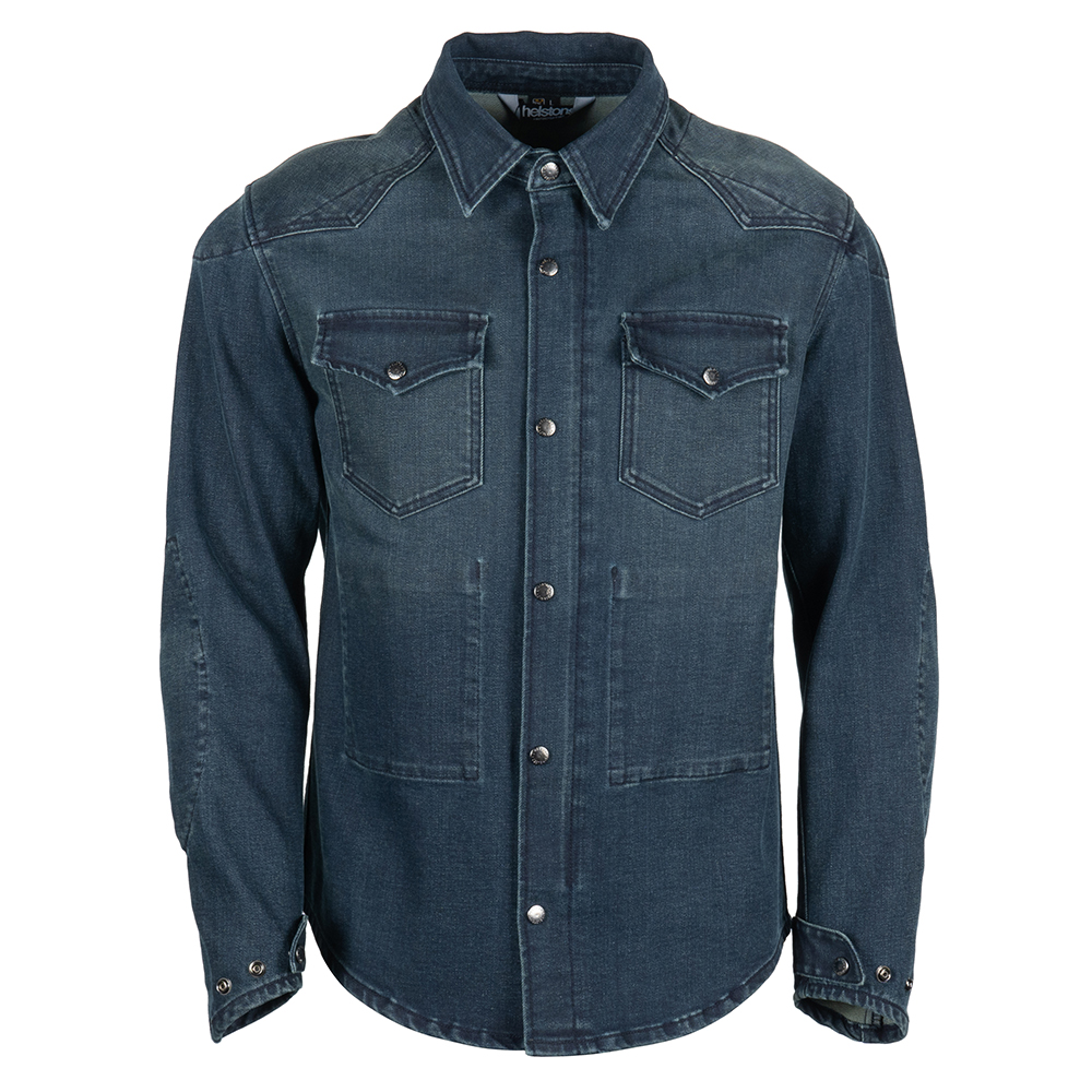 Helstons - Chemise Vince Dirty Bleu