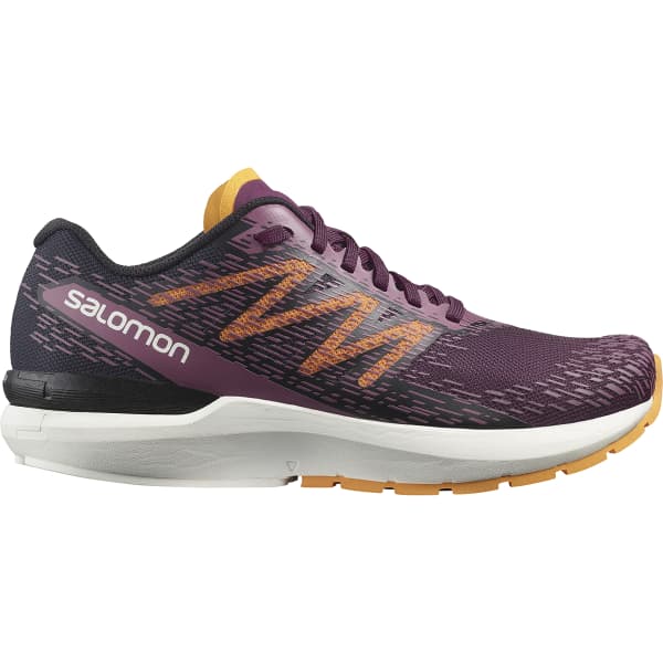 Chaussure running SALOMON SONIC 5 BALANCE W WINE/BLACK/BLAZING ORANGE