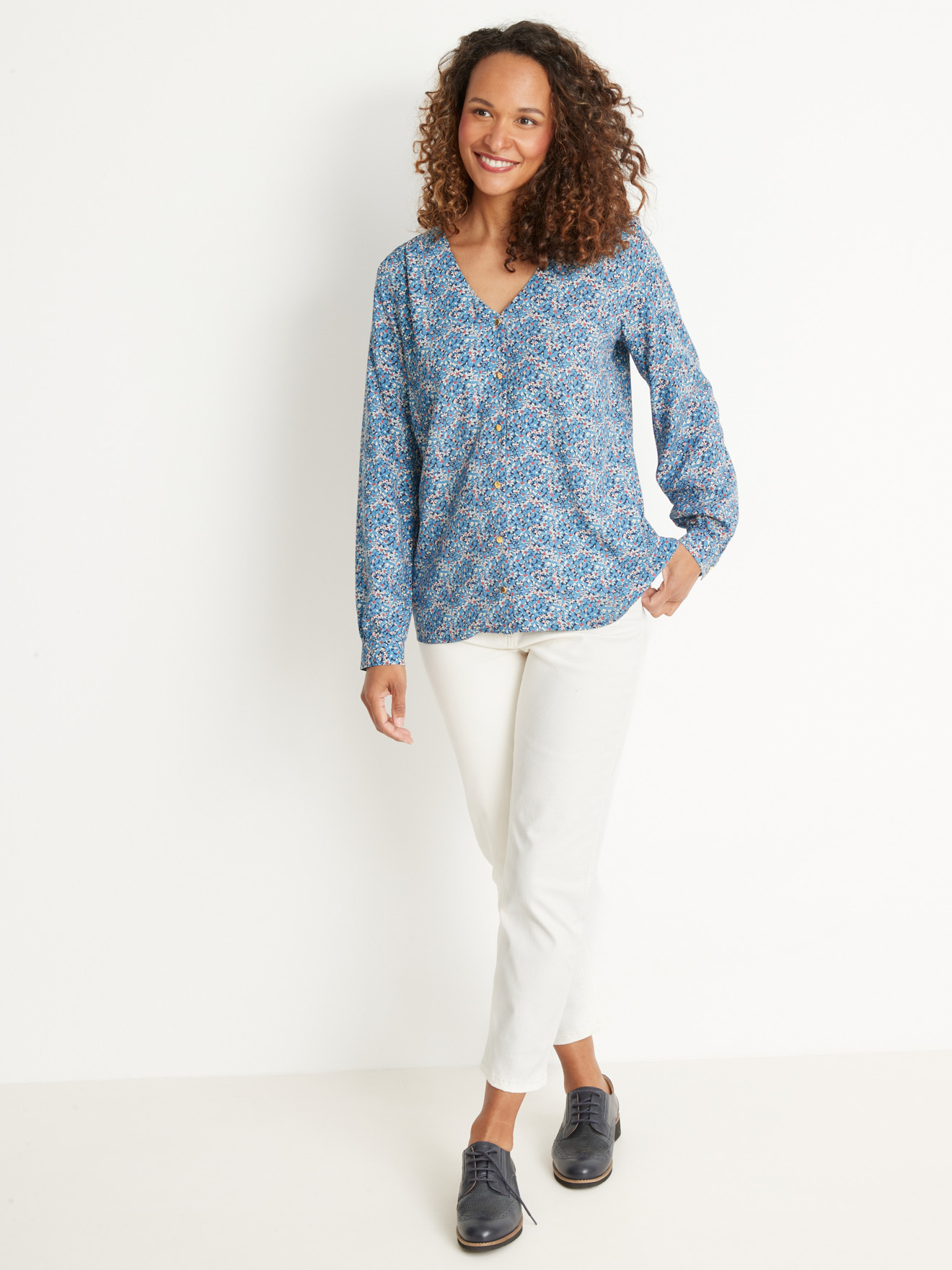 Blouse toute boutonnée