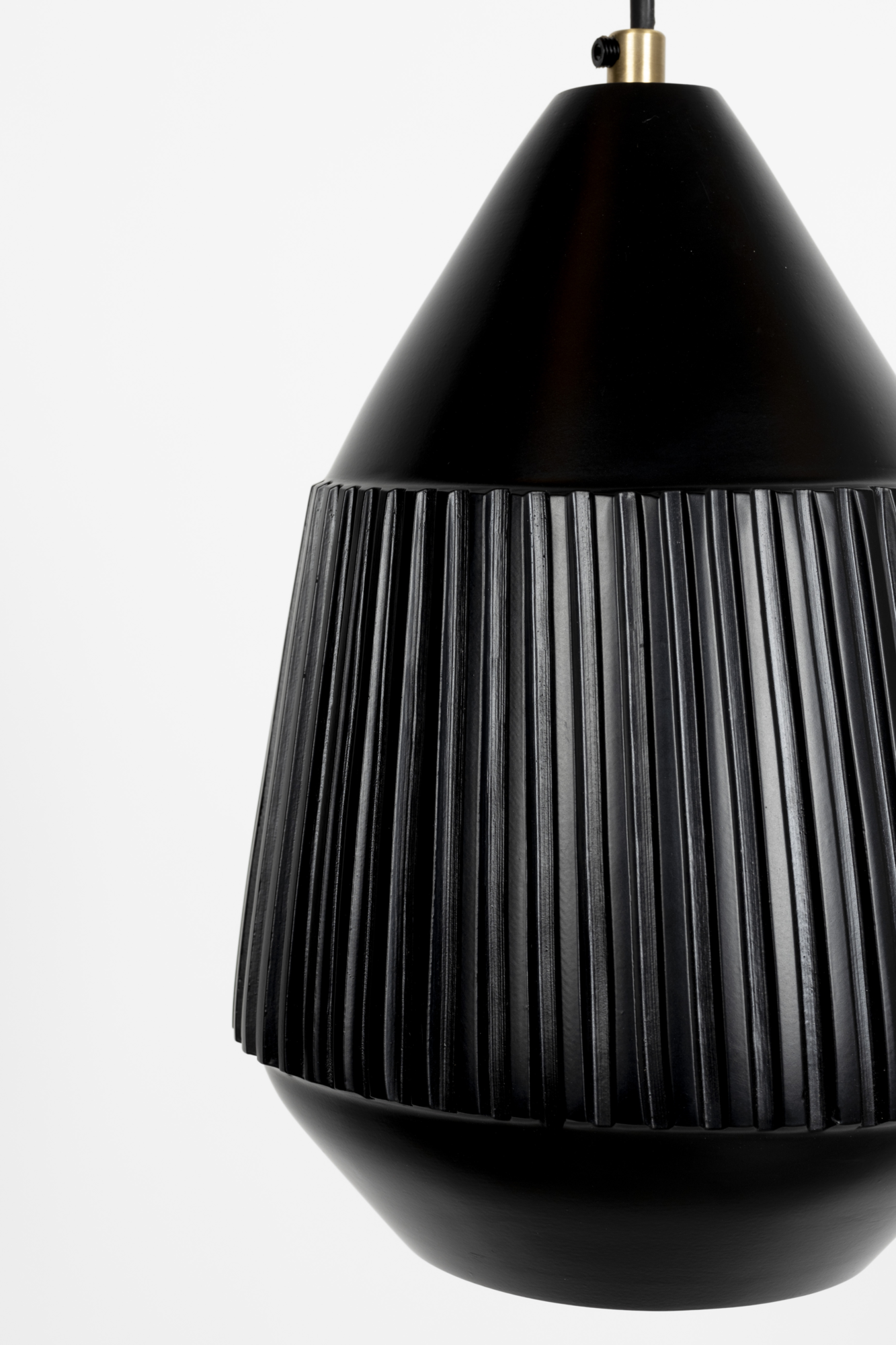 Hanglamp Aysa  Lang zwart