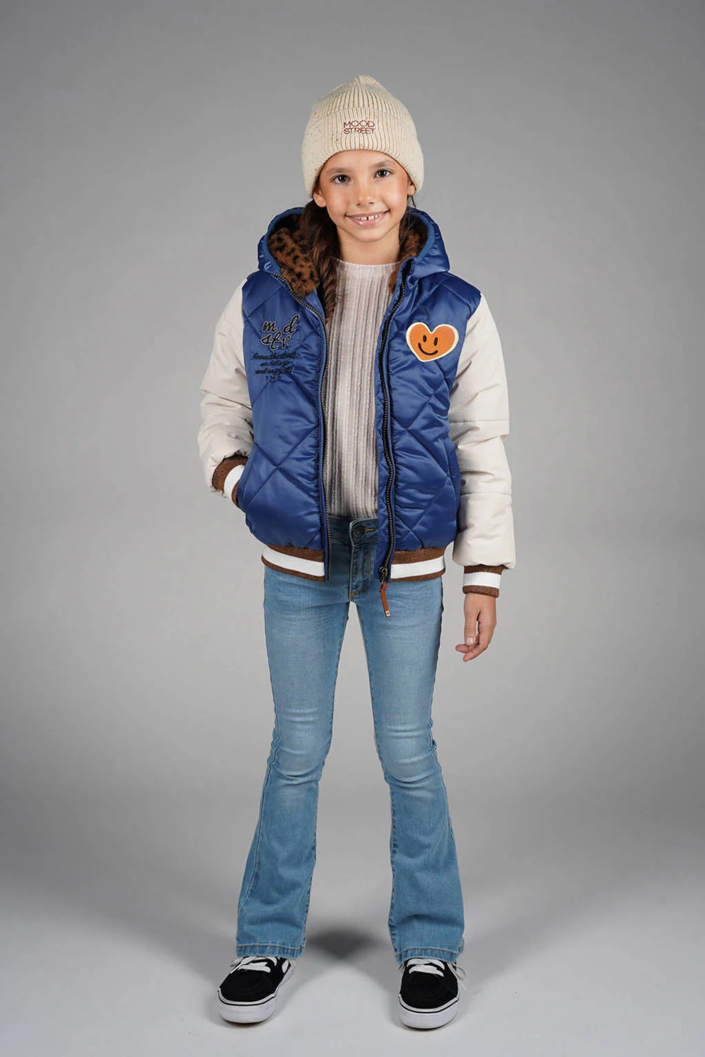 Moodstreet bomberjack winter blauw