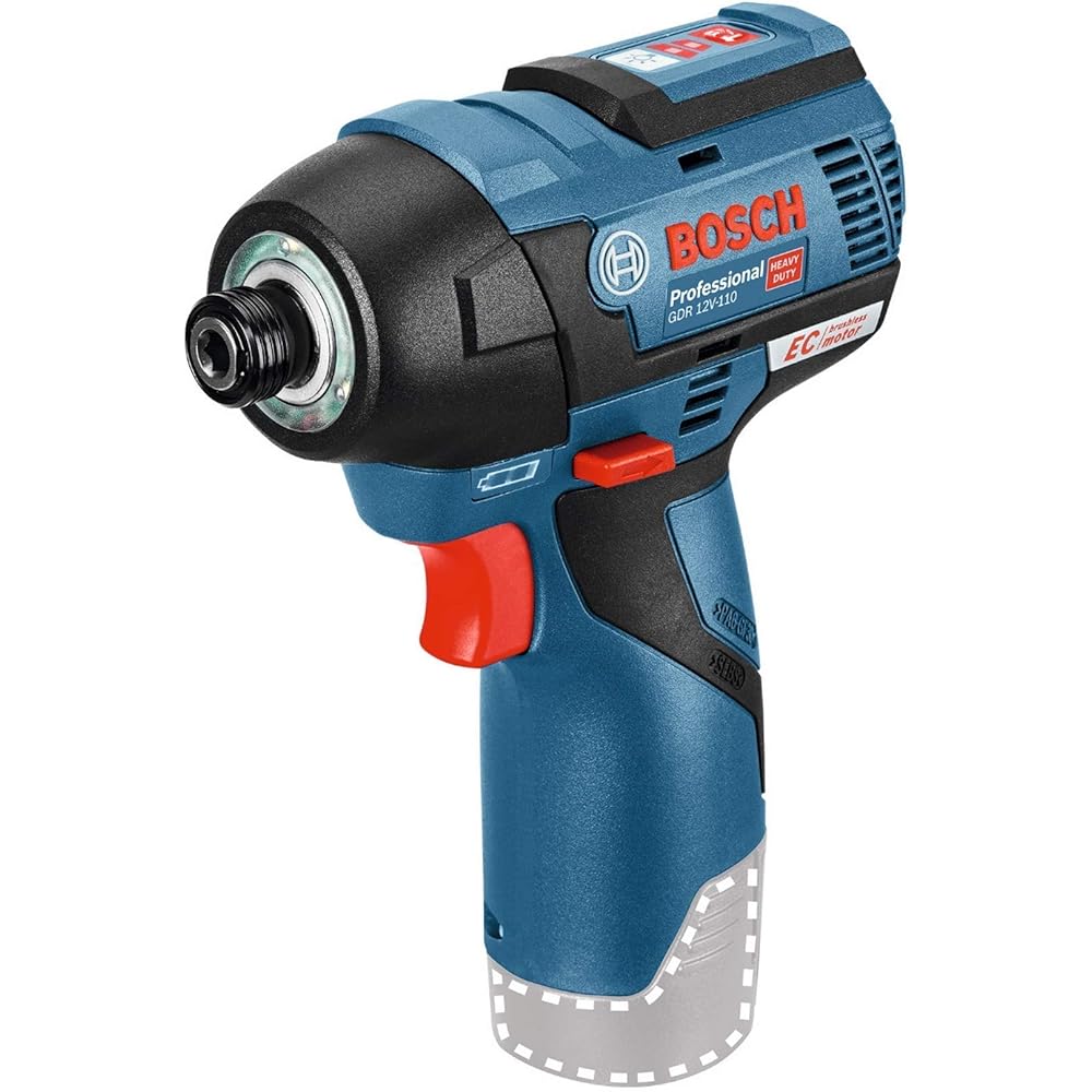 Bosch Professional 12V System visseuse à chocs sans-fil GDR 12V-110 (sans batterie ni chargeur, boîte carton) : Bricolage