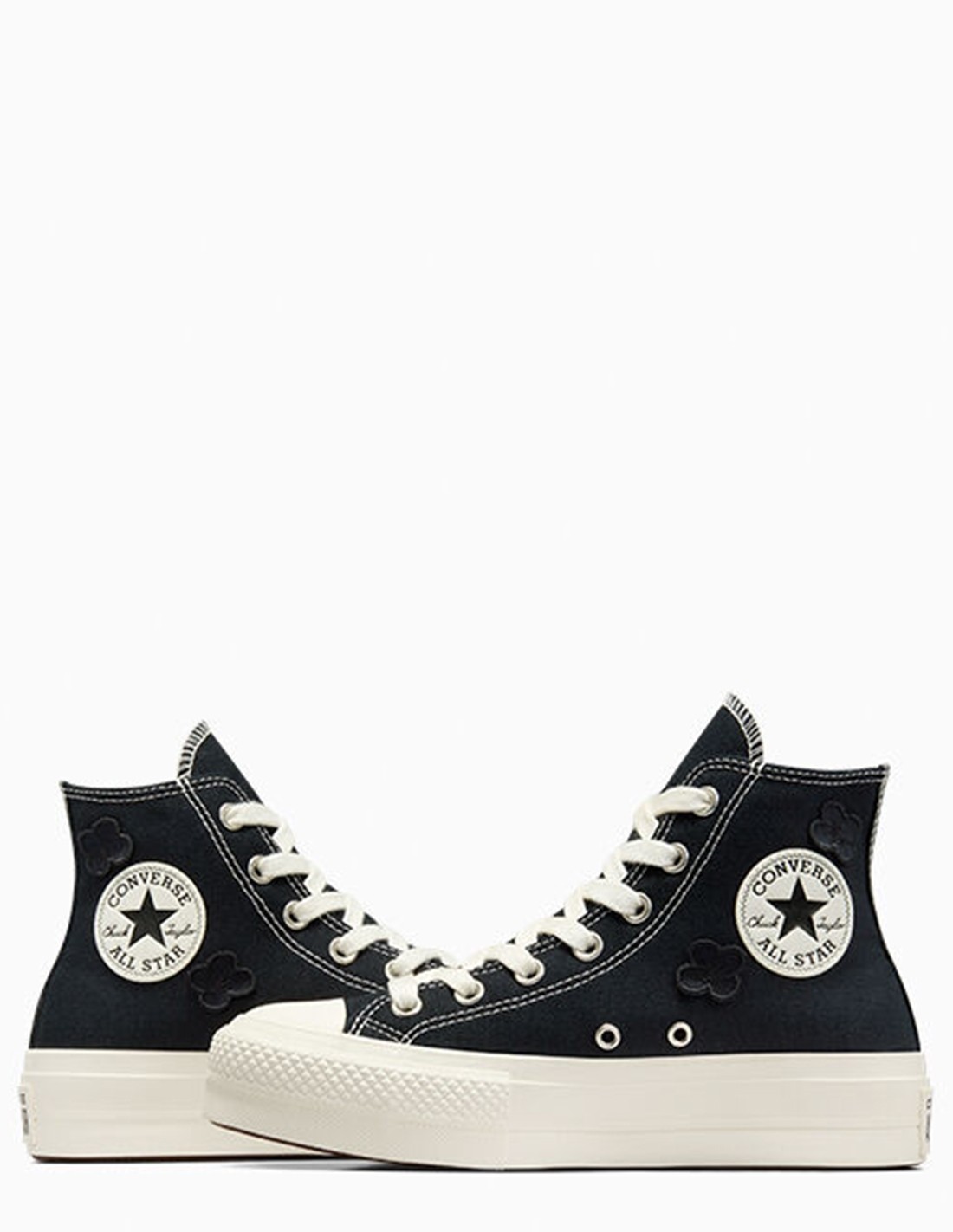 converse Sneakers Montantes Femme Ctas Lift Hi Noir/Blanc Toile