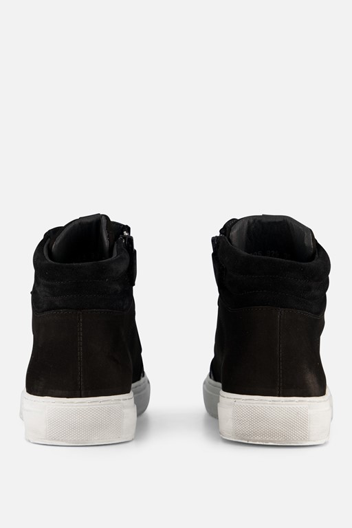 Develab Mid Cut Sneakers zwart Leer