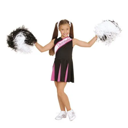 Widmann Kinderkostüm Cheerleader schwarz/pink, 104