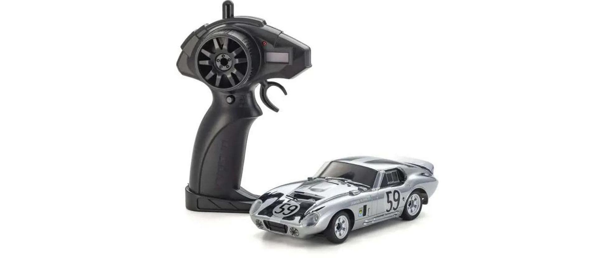 Shelby Cobra Daytona 1:28. ChromMiniatur-RC-Auto