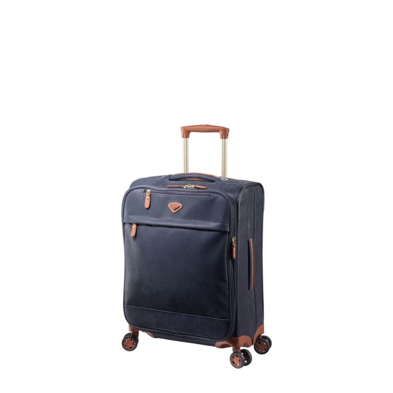 Valise cabine souple Uppsala 54 cm Extensible Marine