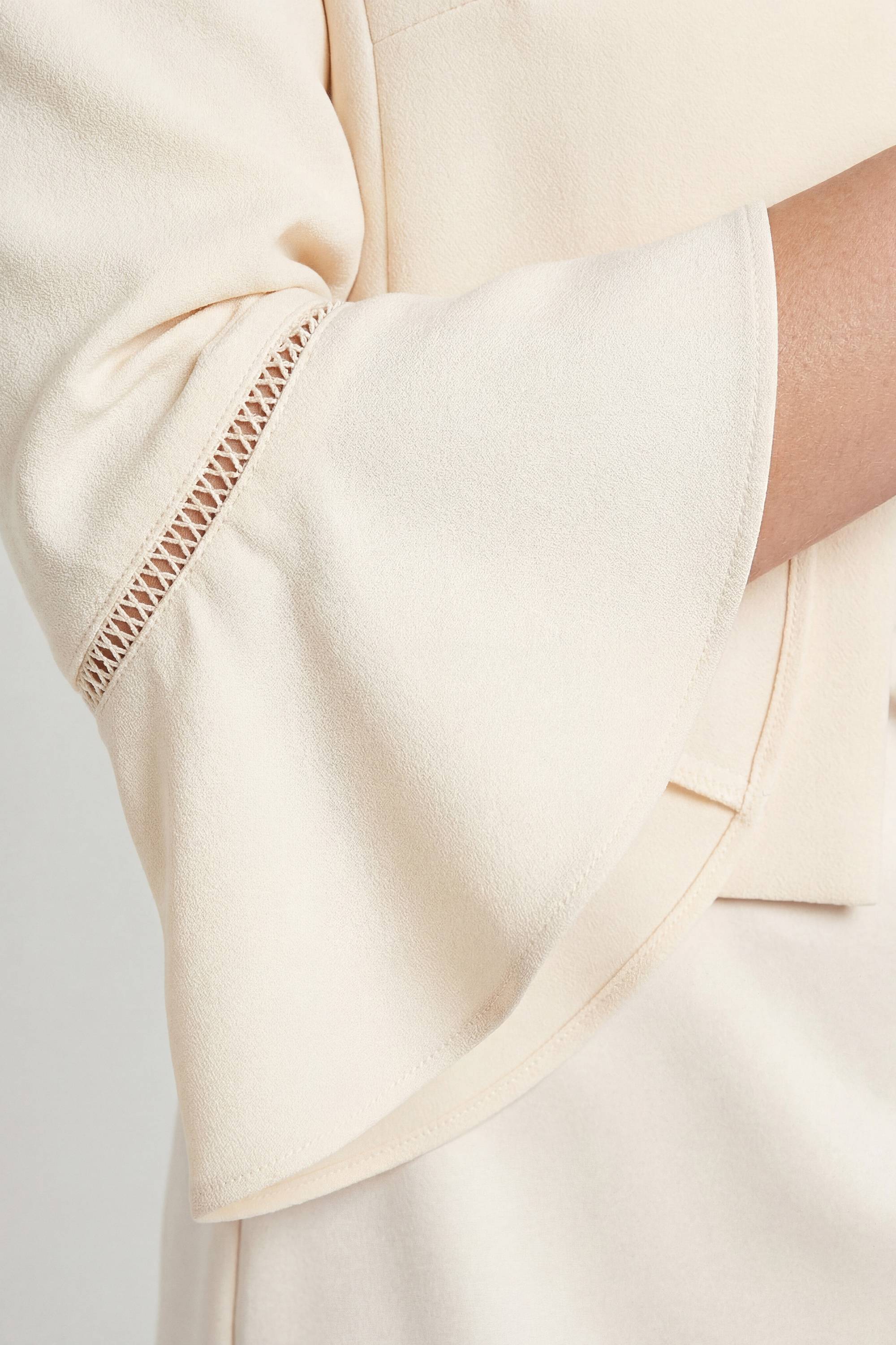 Wallis Veste À Manches Évasées En Tissu Tissé