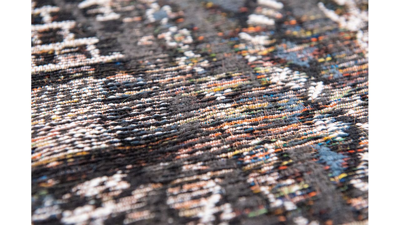 Vloerkleed Black Rabat 9113 Antiquarian Kilim  | Louis de Poortere