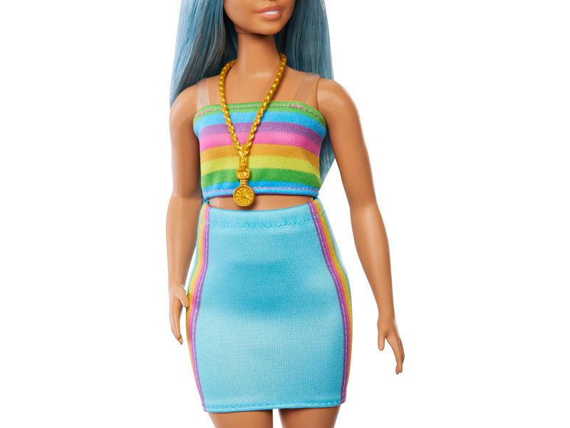 Barbie Puppe Barbie Fashionista Rainbow Athleisure Barbie-Puppe im unverkennbaren Stil