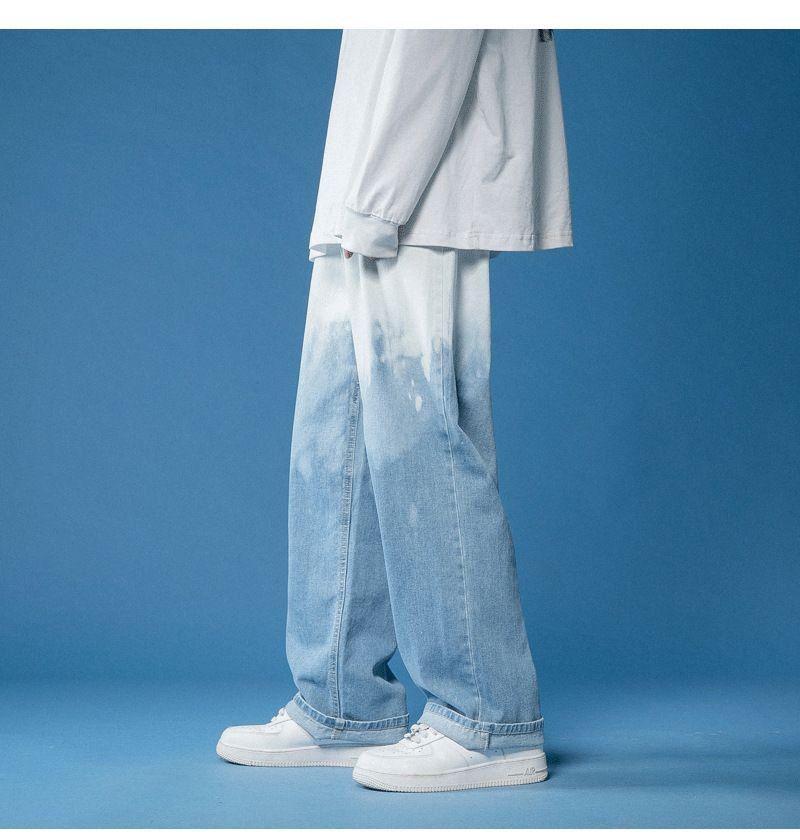 POSI - Ombre wijde jeans