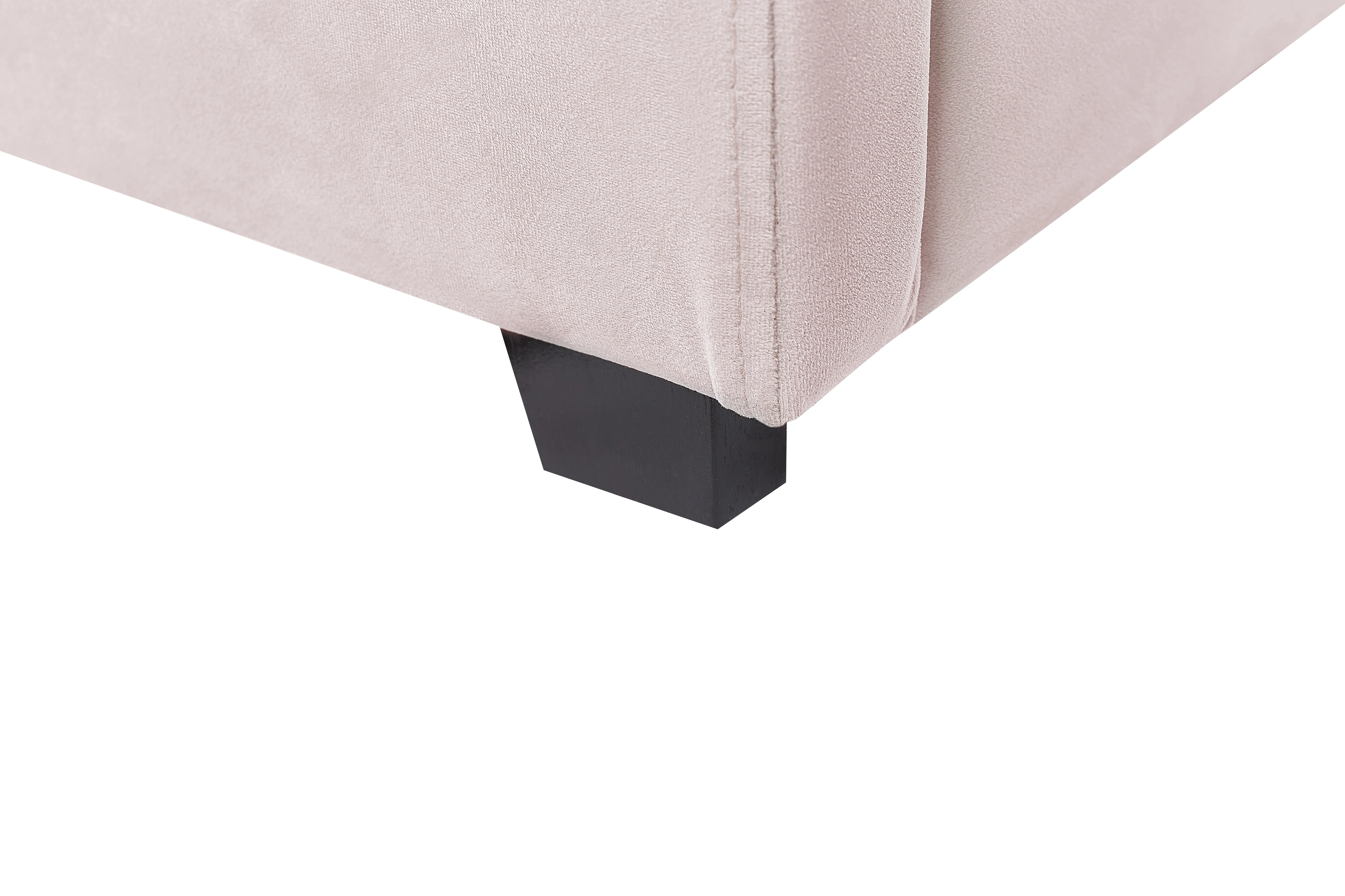 Bed met opbergruimte Fluweel VINCENNES 180 x 200 cm Pastelroze