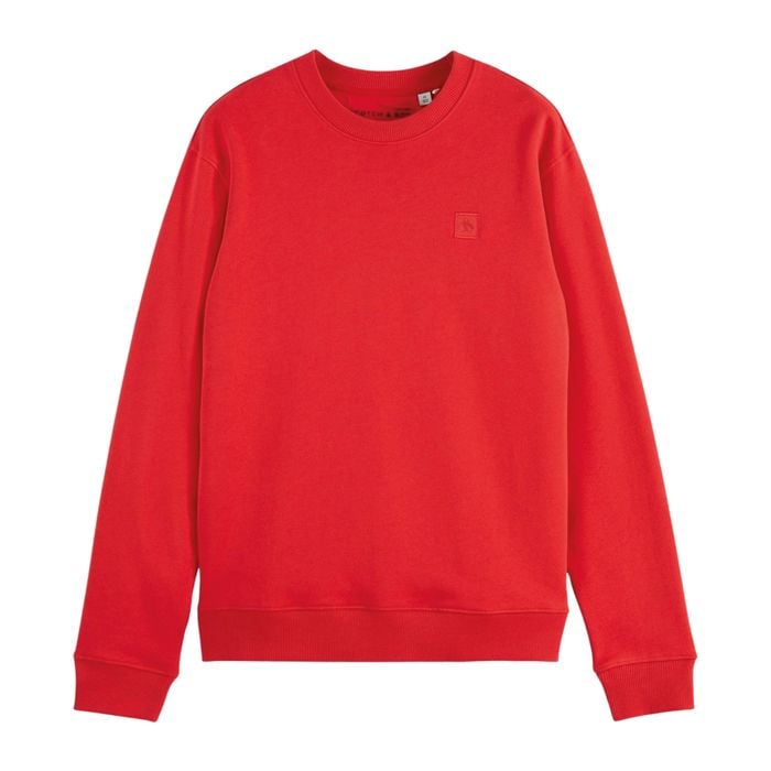 Scotch & Soda Essential Logo Badge Sweater Heren