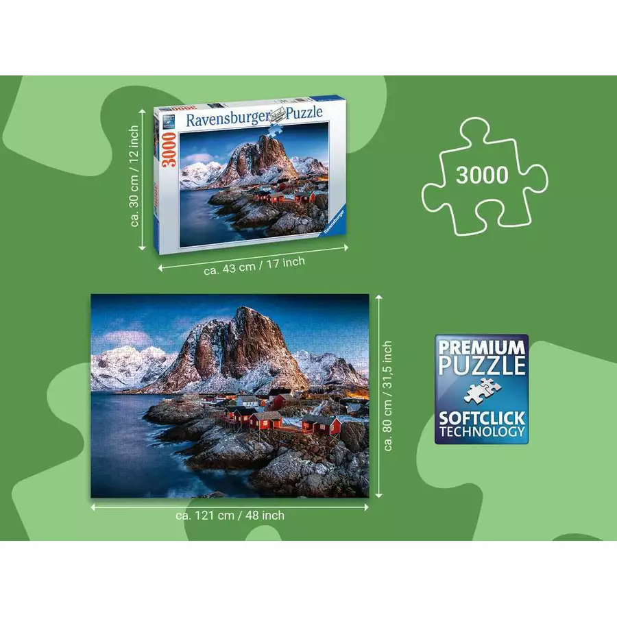 Ravensburger Hamnoy, Lofoten bunt