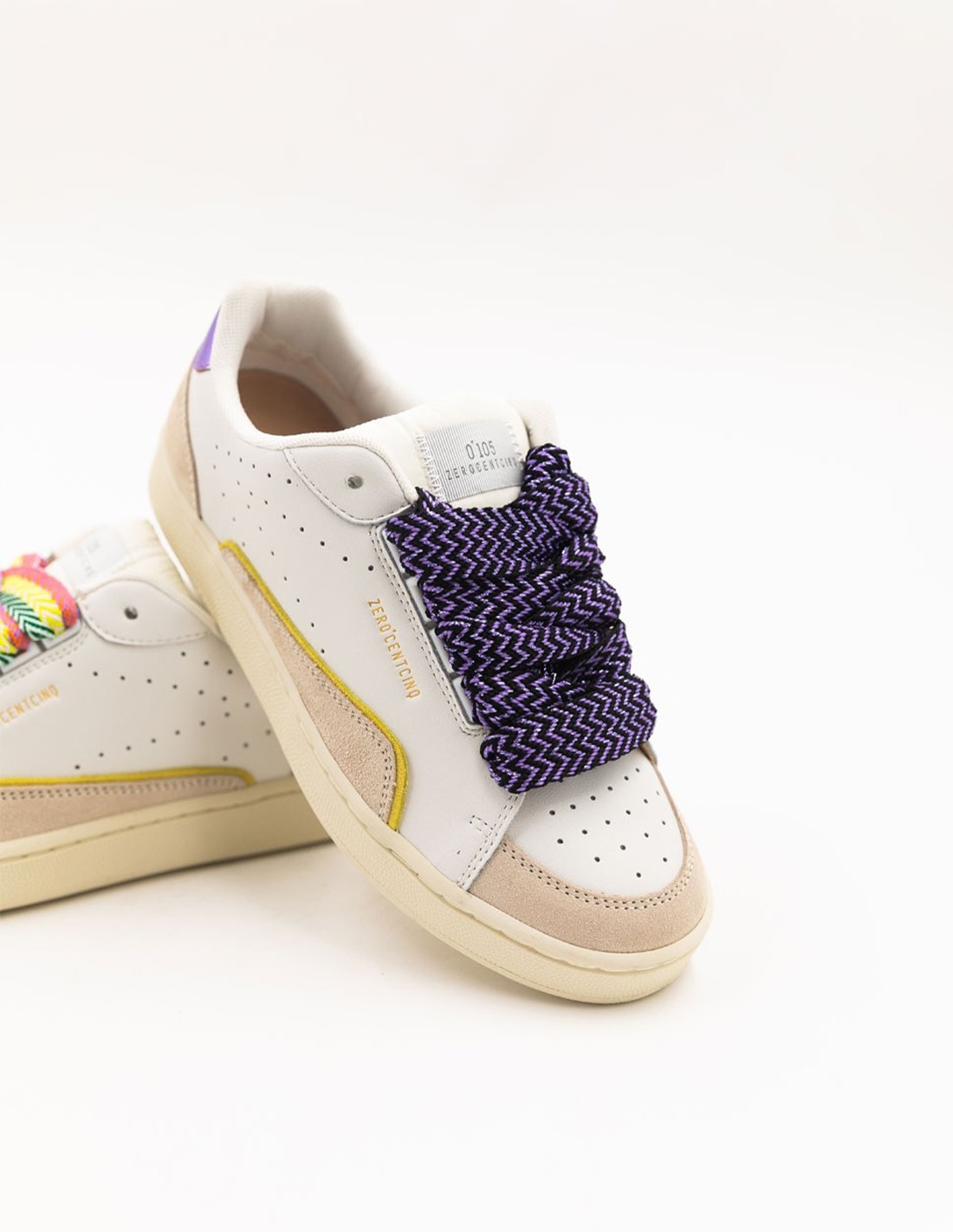 0-105 Baskets de ville Femme Avril Fresh Cuir Blanc