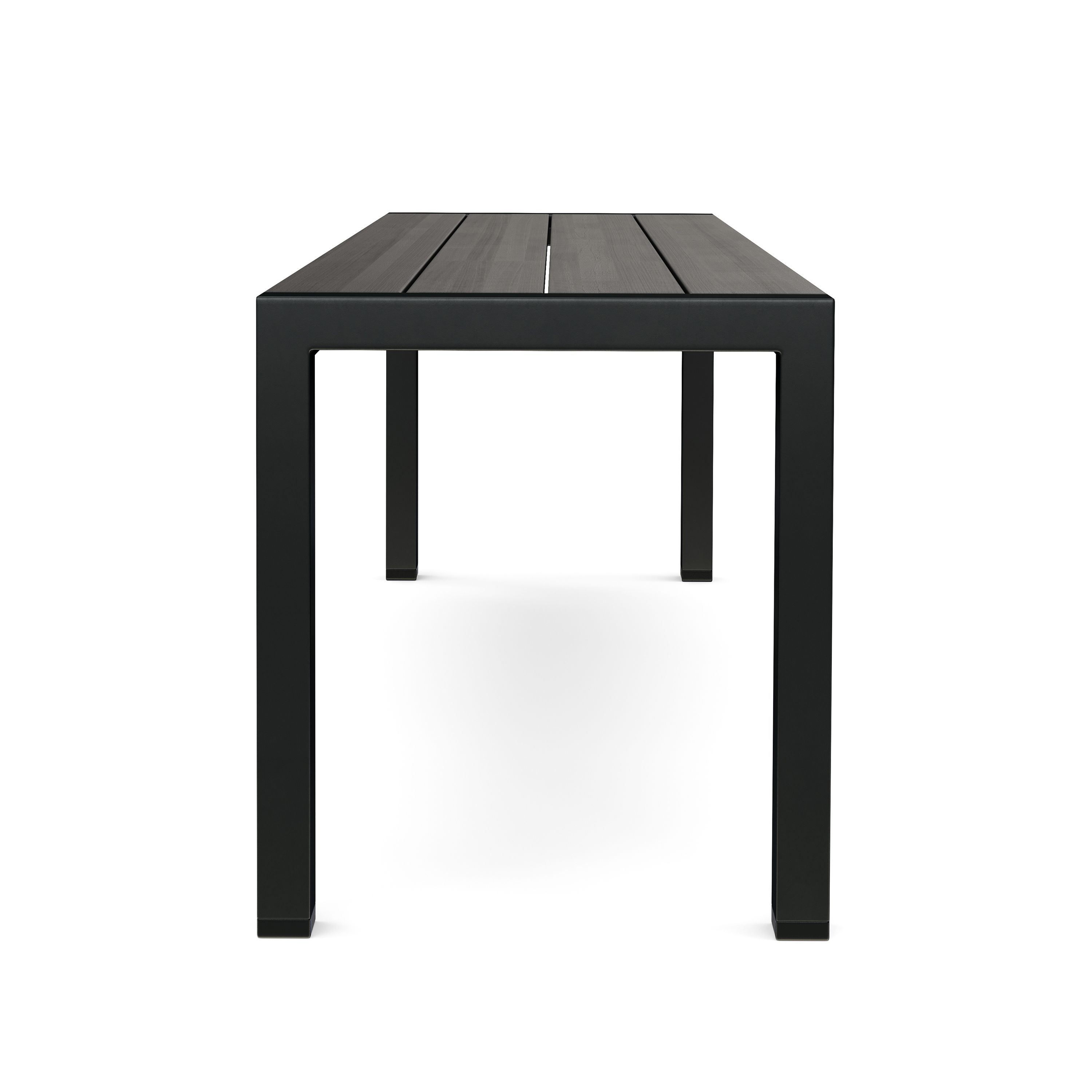 Gartenbank RIVI 135 cm anthrazit/schwarz