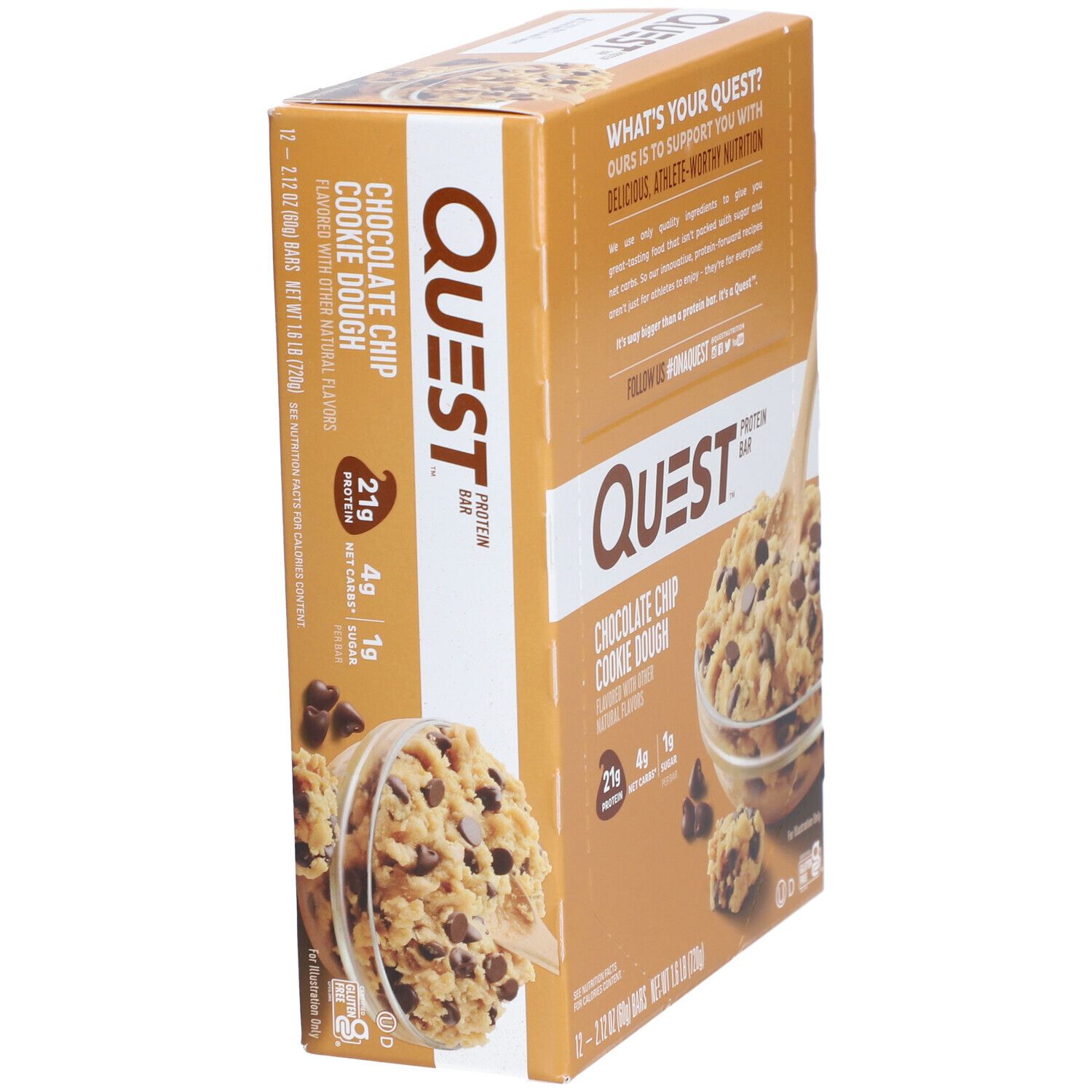 Quest Nutrition Quest Protein Bar, Chocolate Chip Cookie Dough