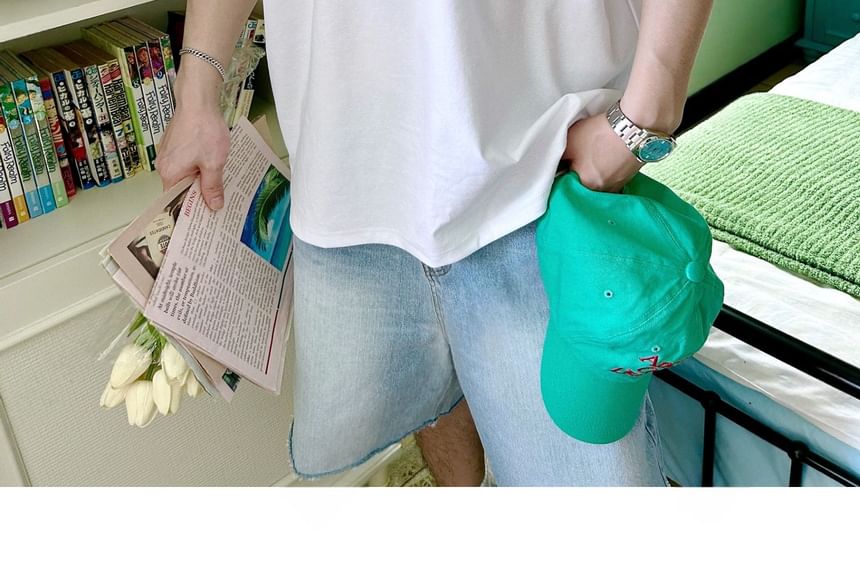 SeoulPop - T-shirt met korte mouwen en dierenprint en losse pasvorm