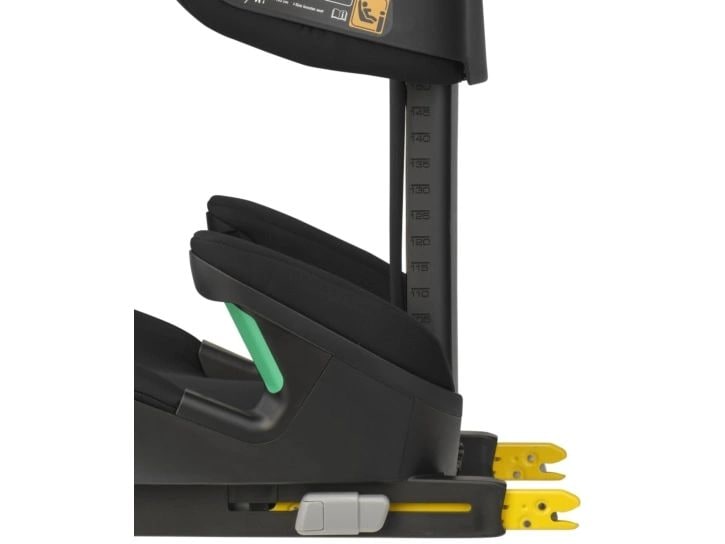 MAXI-COSI Kindersitz RodiFix M i-Size Basic Black Mitwachsender Kinderautositz Gruppe 2, 3
