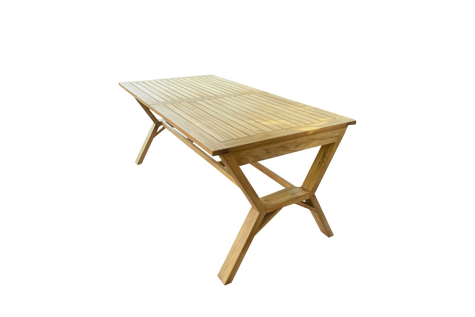 Portefino hagespisebord Med utrekk og inkludert ileggsplate på 60cm Heltre oljet teak.