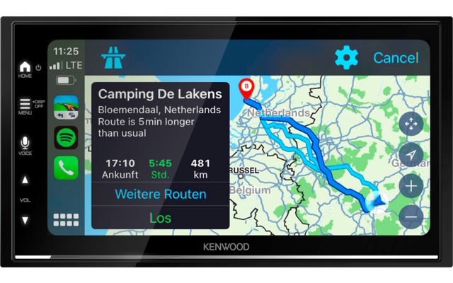 Kenwood Moniceiver DMX7722DABCamper 6,8 Zoll
