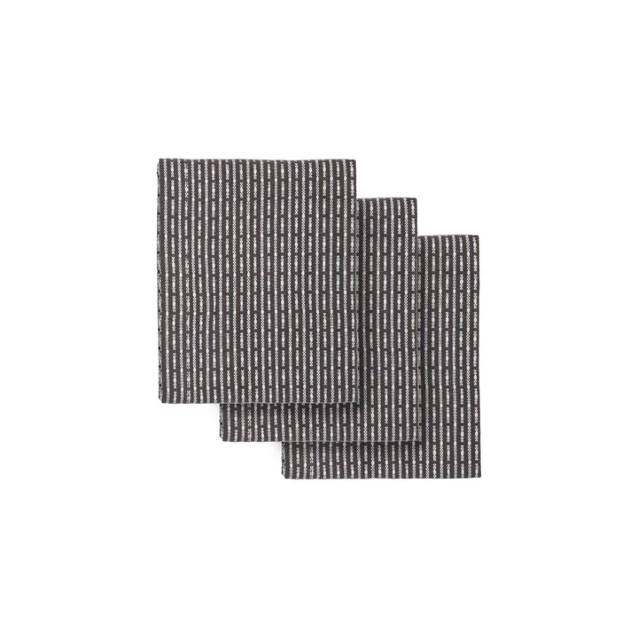 The Organic Company - Urban Spültuch, 18 x 35 cm, evening grey (3er-Set)