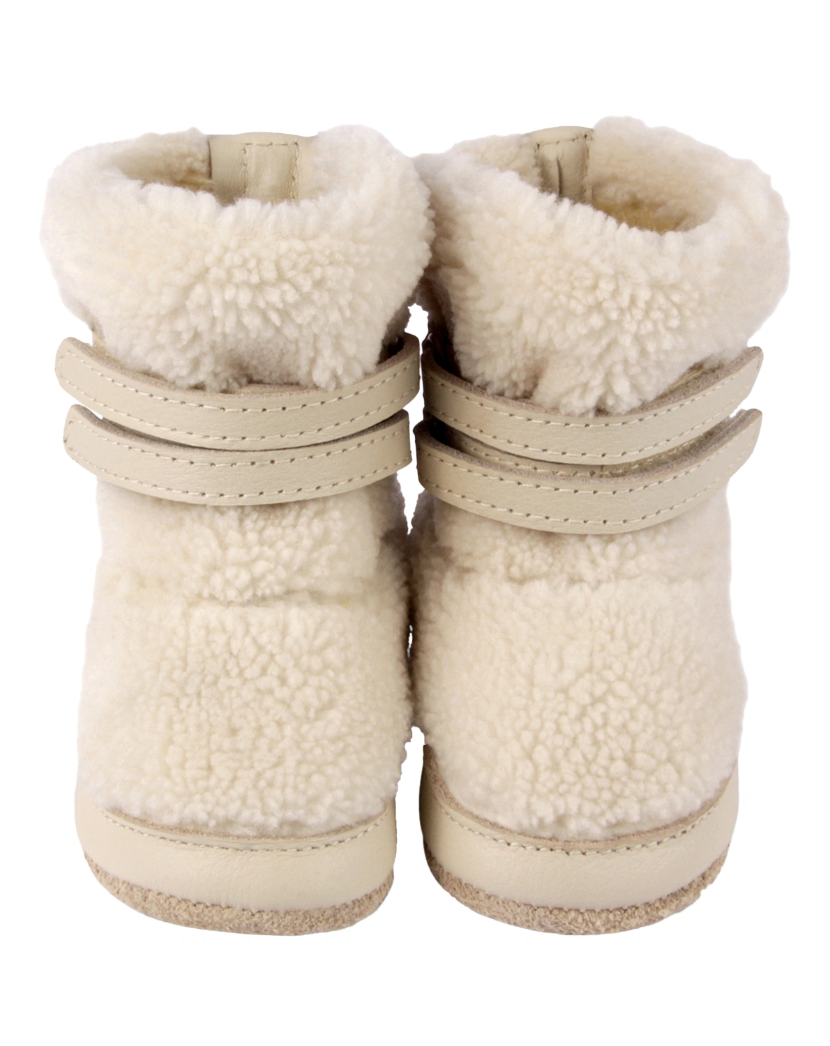 Krabbelschuhe LARISSO gefüttert in off white