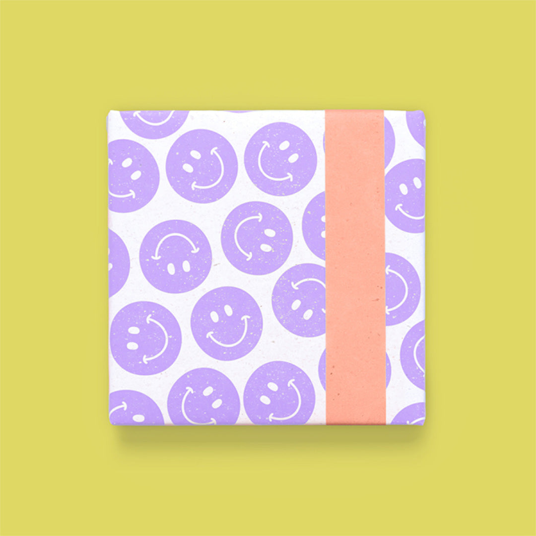 house of products inpakpapier smile salmon - lilac - 3 m