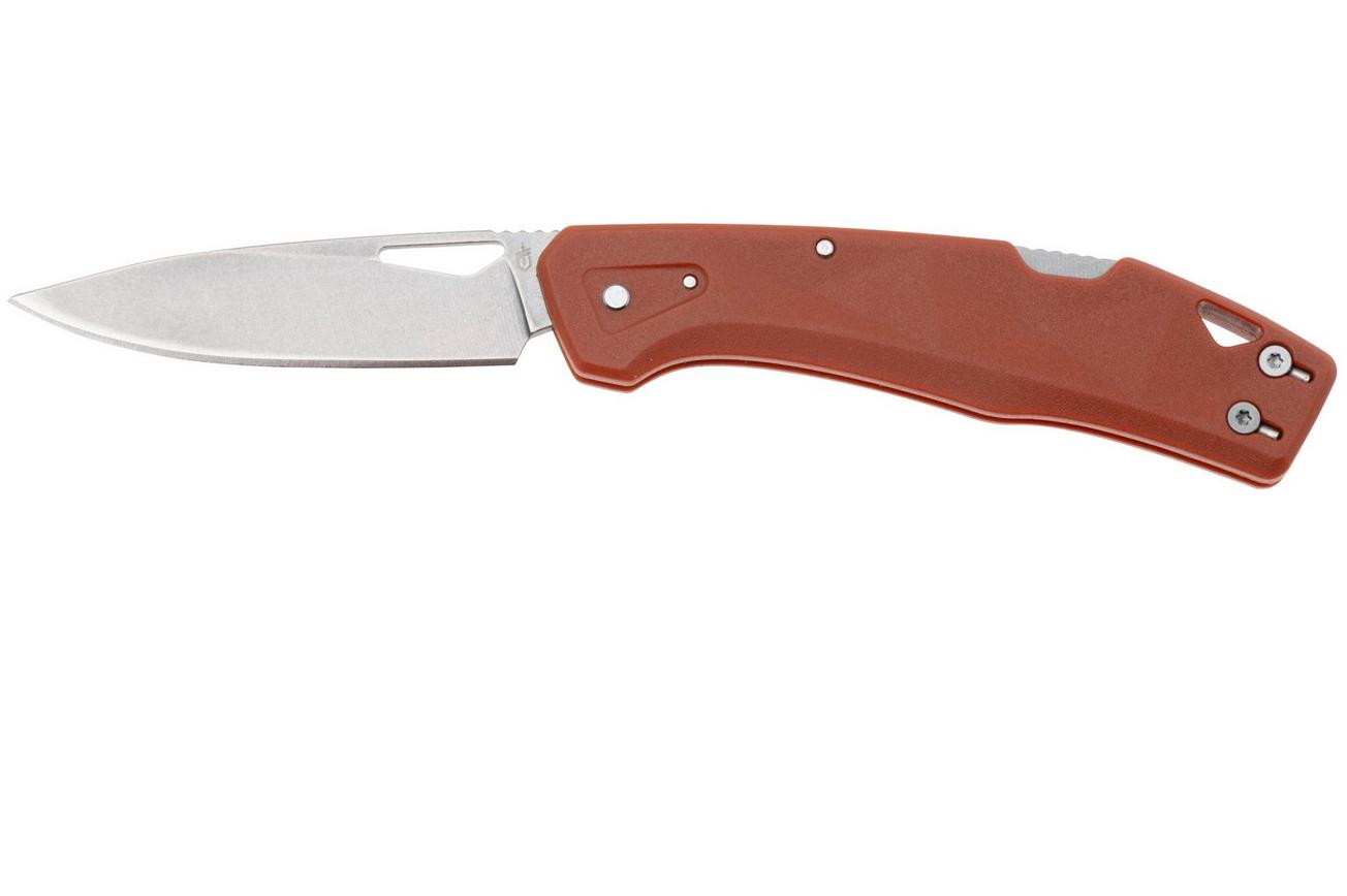 Gerber LST 1074522, Stonewashed 440A, Orange Nylon zakmes