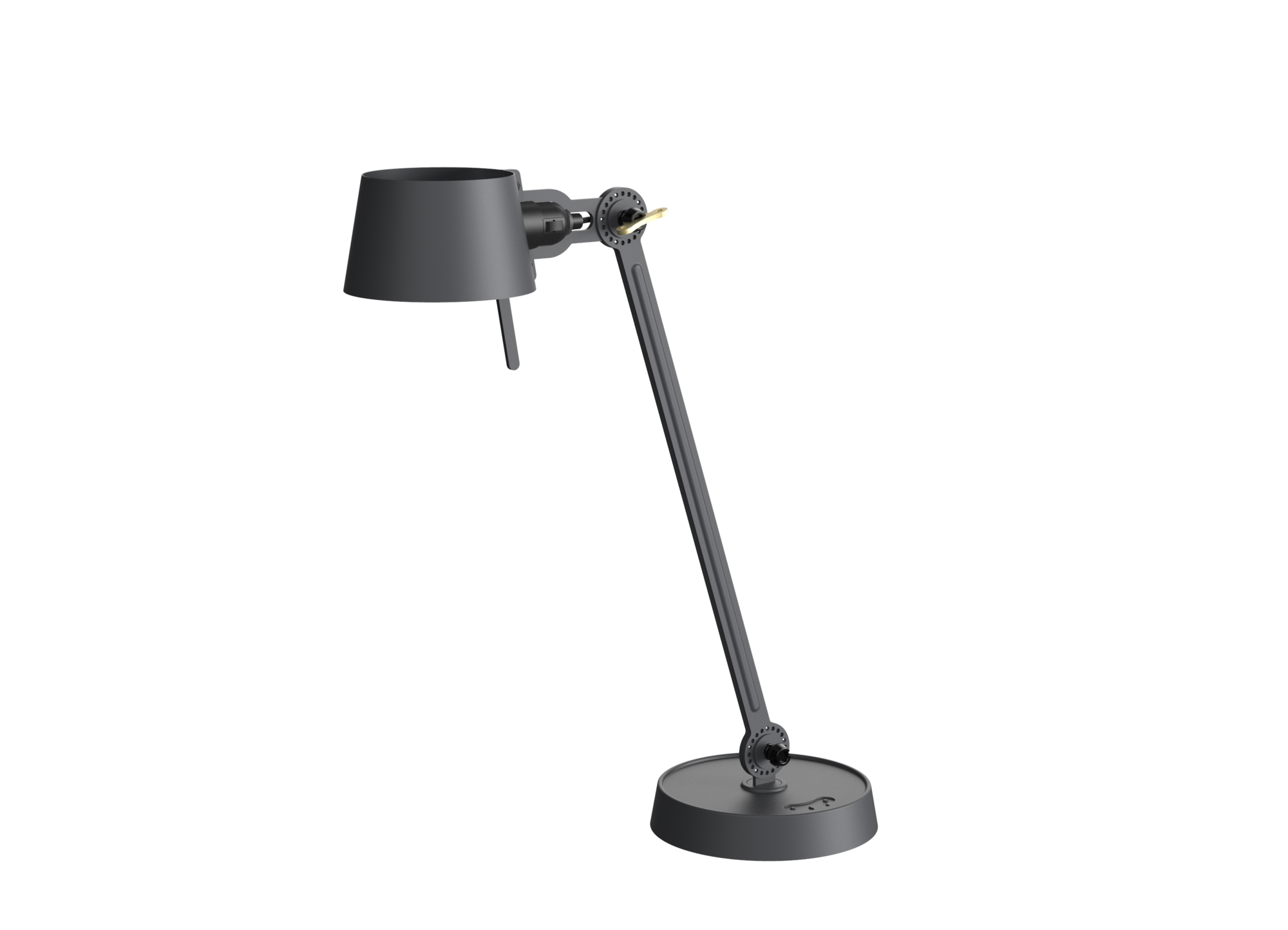 Bureaulamp Bolt met voet 1 arm midnight gray