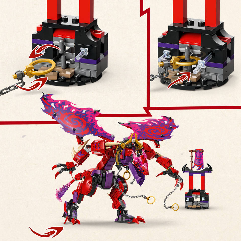 LEGO NINJAGO Bliksemtand Draak van Chaos 71832