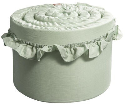 NG Baby Sengekant Sprinkelseng Tykk Volang, Sage Green