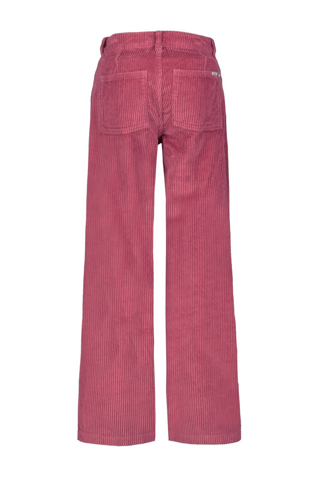 Garcia high waist straight fit broek oudroze