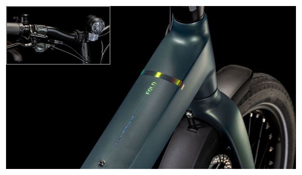 Vélo Pliant Électrique Cube Fold Hybrid 500 Shimano Tiagra 10V 500 Wh 20'' Vert Sagebrush 2025