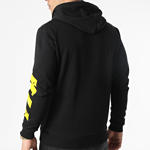 Sweat Capuche TVX Sleeve Noir Jaune