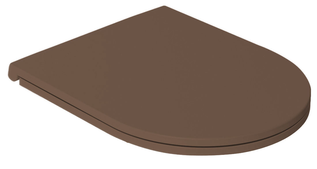 Isvea Infinity toiletzitting softclose taupe voor staand toilet
