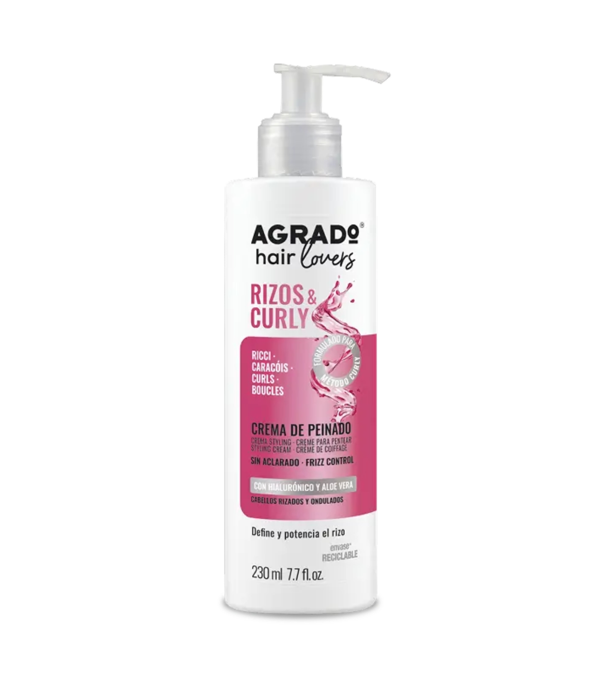 Agrado - Creme modelador para cachos e curly - Cabelos cacheados e ondulados