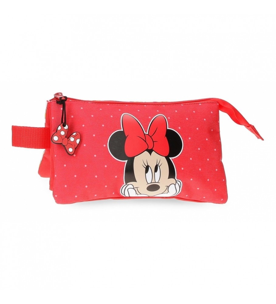 Estojo para lápis Joumma Bags Minnie Diva vermelho - 22x12x5cm -