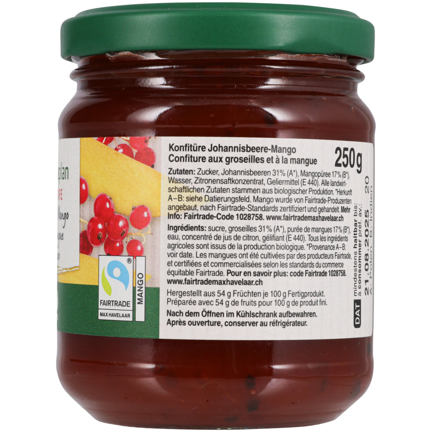 Naturaplan Bio Konfitüre Beere & Mango